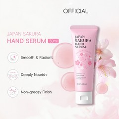 1PCS 50ml Travel Size Sakura Scented Deeply Nourish Hand Serum Non-greasy