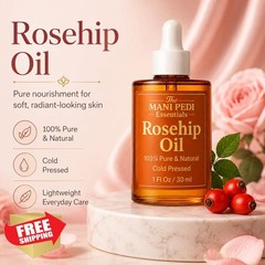 The Mani Pedi Essentials Rosehip Oil 1 Fl Oz