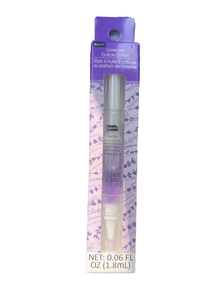 B Pure Cuticle Oil Pen / Nail Strengthening Lavender Scent .06 FL OZ NEW!!!