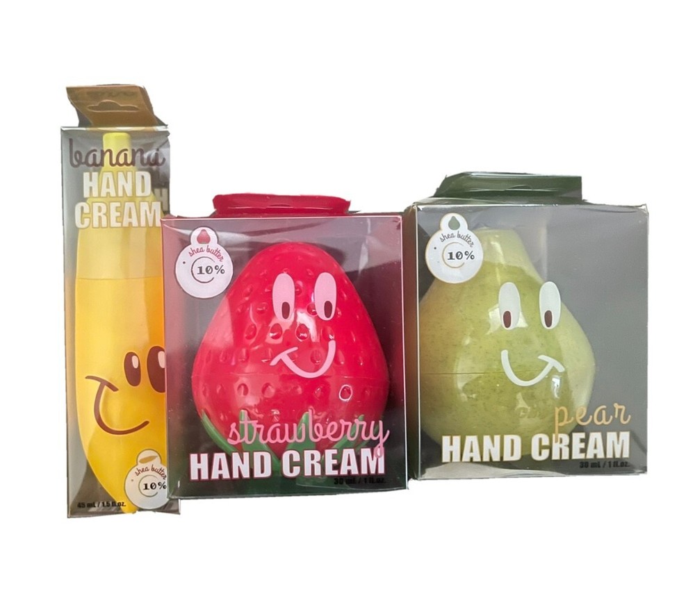 Upper Canada Soap Shea Butter Banana Strawberry or Pear Hand Cream 30 ml/1 fl oz