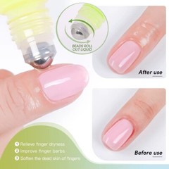 (USA SELLER) Cuticle Oil Rose Scent Roller Pen Travel Size 0.34 Oz(Pack of 2)