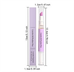 3-In-1Cuticle Oil Pusher Pen, Ceramic Cuticle Oil Cuticle Pusher Nail Oil Pen fo