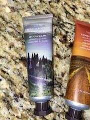 2 TUSCAN HILLS Hand Cream Tuscan Inspired FRENCH LAVENDER& Vanilla Almond
