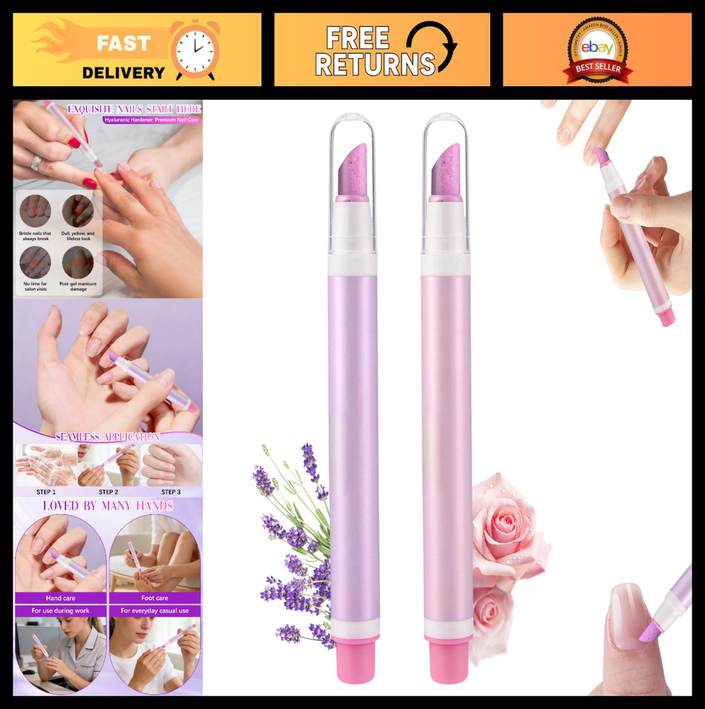 2-in-1 Cuticle Pusher & Oil Pen Set – Portable Nail Care Tools for Dry Nails, Ha