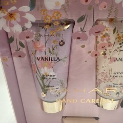 Tahari Hand Care Set Hand Mask Hand Cream Cuticle Cream Vanilla NIB