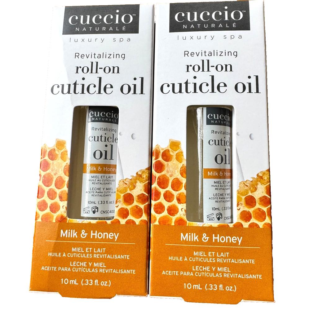 2x Cuccio Naturale Revitalizing Roll-On Cuticle Oil Milk & Honey .33oz SHIPSFREE
