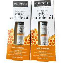 2x Cuccio Naturale Revitalizing Roll-On Cuticle Oil Milk & Honey .33oz SHIPSFREE
