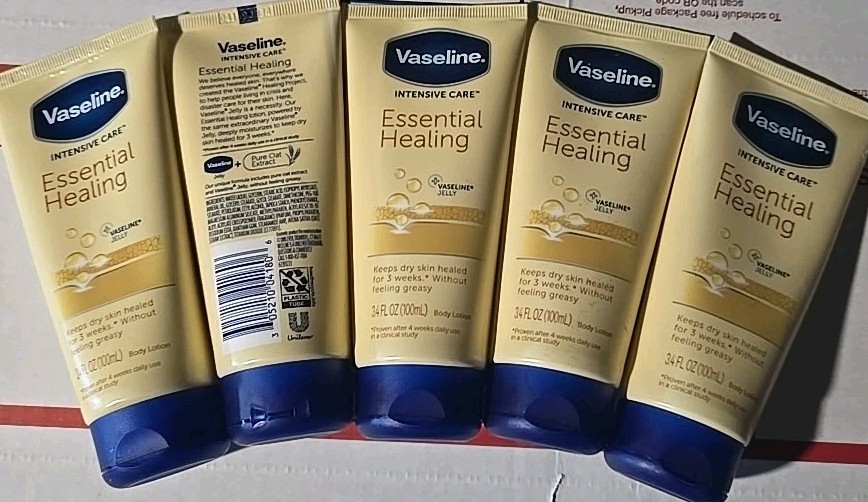 Vaseline Intensive Care Essential Healing Lotion 3.4oz (5) Count #147