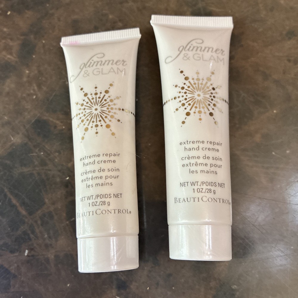 BeautiControl Spa Manicure Extreme Repair Hand Creme 1 oz Glimmer and Glam X 2