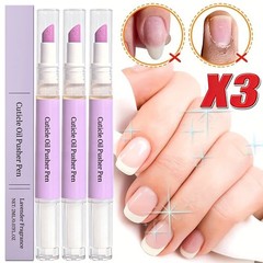 3-In-1Cuticle Oil Pusher Pen, Ceramic Cuticle Oil Cuticle Pusher Nail Oil Pen fo
