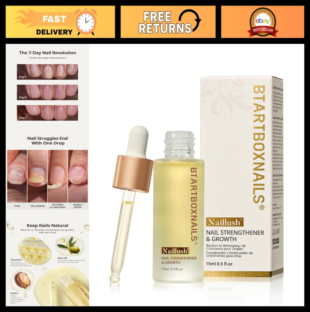 Nail Strengthener & Growth Treatment – Repair Weak, Thin Nails, 15ml Hardener