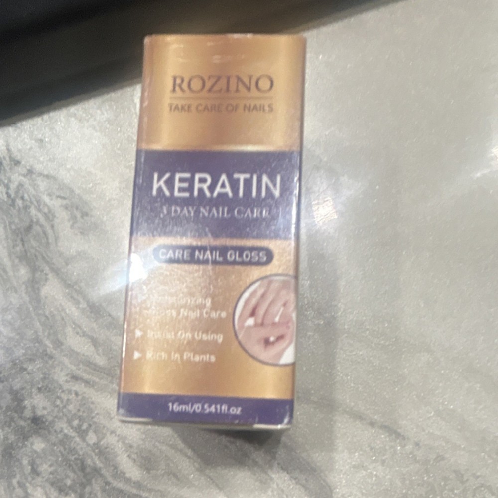 ROZINO Keratin 7 Day Nail Care Liquid Nail Strengthener Gloss 16ml/0.54oz