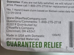 O’Keeffe’s Working Hands Cream – Lot Of 2 – 3.4oz Each