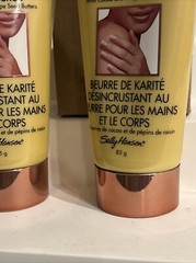 2X Sally Hansen Shea Butter Hand and Body Butter Scrub for Very DRY Skin 3oz NEW