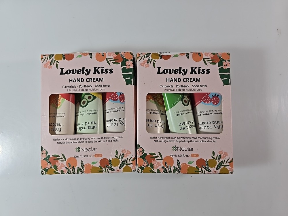Lot Of 2 Lovely Kiss Hand Cream Fresh Rich, Ultra Moisture & Silky Touch
