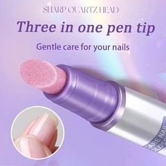 2 Pack Nail Cuticle Oil Pen Quartz Tip Moisturizing Nail Care Treatment Tool