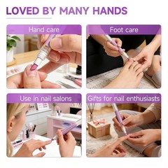 2 Pcs 2-in-1 Cuticle Oil Pusher Pen – 2026 New Ceramic Pen,No Purple
