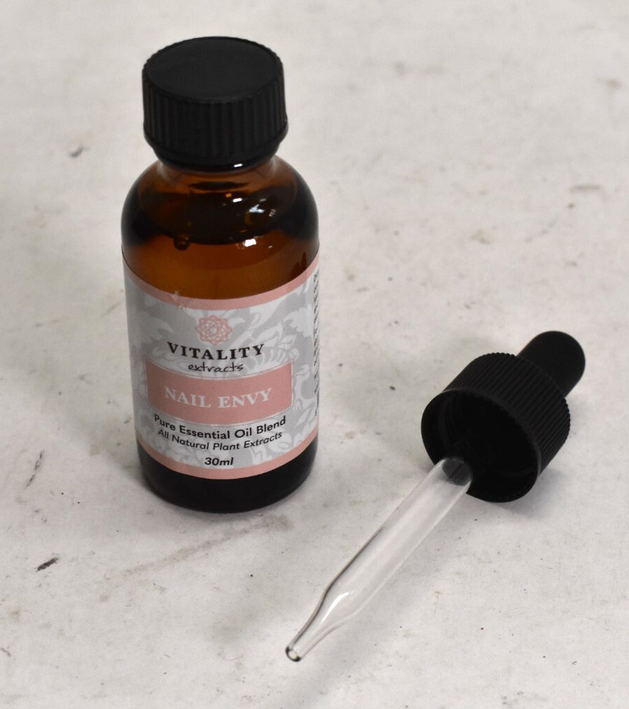 Vitality Extracts Nail Envy Essential Oil Blend. 1 oz. Glass with Bottle/Dropper