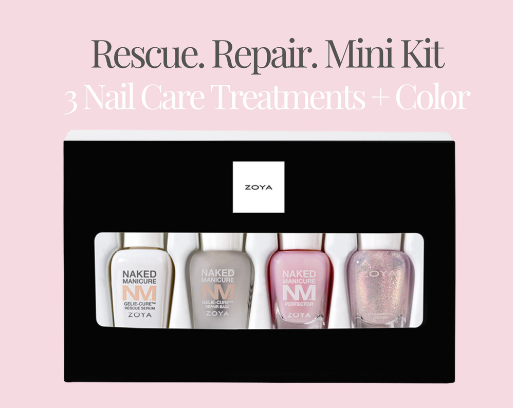 ZOYA Mini Rescue & Repair Perfecting Nail Kit – Mini Nail Treatment Set