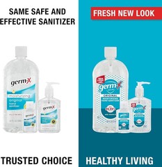 Germ-X Original Hand Sanitizer, 2 Fl oz (Pack of 24), Less Drying…