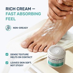 Urea Cream 40 Percent for Feet Maximum Strength 4.3 Fl Oz (Pack of 1), White
