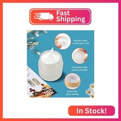 12 Pack Frosted Glass Jar Cosmetic Cream Jar Sample Jars Empty Travel Makeup Con