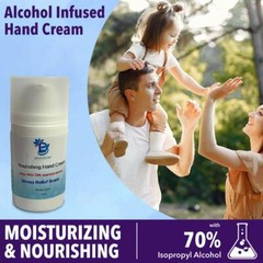 Diva Stuff Hand Cream with 70% Isopropyl Alcohol 2oz Bottle (Stress Relief Scent