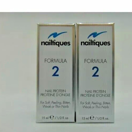 Nailtiques FORMULA 2 NAIL PROTEIN for SOFT, PEELING, WEAK Nails 0.5 oz Pack 2