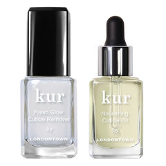 LONDONTOWN KUR Cuticle Saver Duo – Cuticle Remover and Oil – New Sealed Package