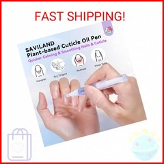 SAVILAND Soothing Cuticle Oil Pen: 6Pcs Plant-Based Nail Oil with Aloes Vitamin