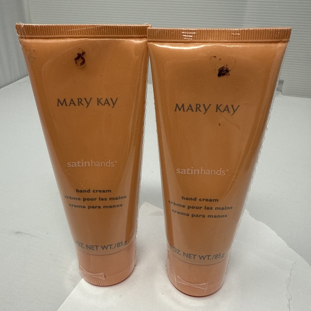 Lot Of 2 Mary Kay Satin Hands Hand Cream 3 Oz Each SEALED
