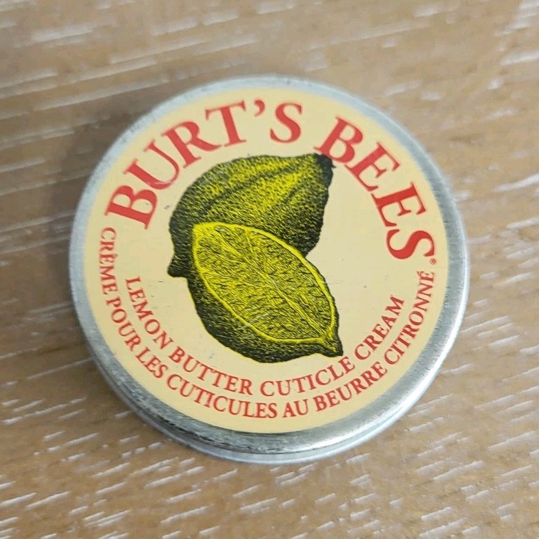 Burt’s Bees Lemon Butter Cuticle Nourishing Cream Tin, Lemon Scent 0.6 fl oz