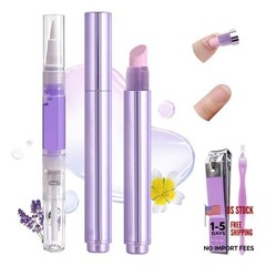Purple Ceramic Cuticle Oil Pusher Pen – 3-in-1 Nail Cuticle Remover Kit-1
