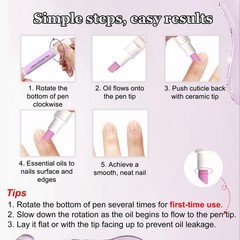 Nilailafi Ceramic Cuticle Pusher Oil Pen 0.07 Fl Oz (Pack of 1)