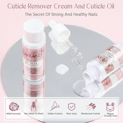Kit removedor de cutículas y aceite para cutículas – Kit de cuidado de uñas con