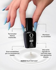 Milky Top Coat Gel Uv/ led organic nails 15ml