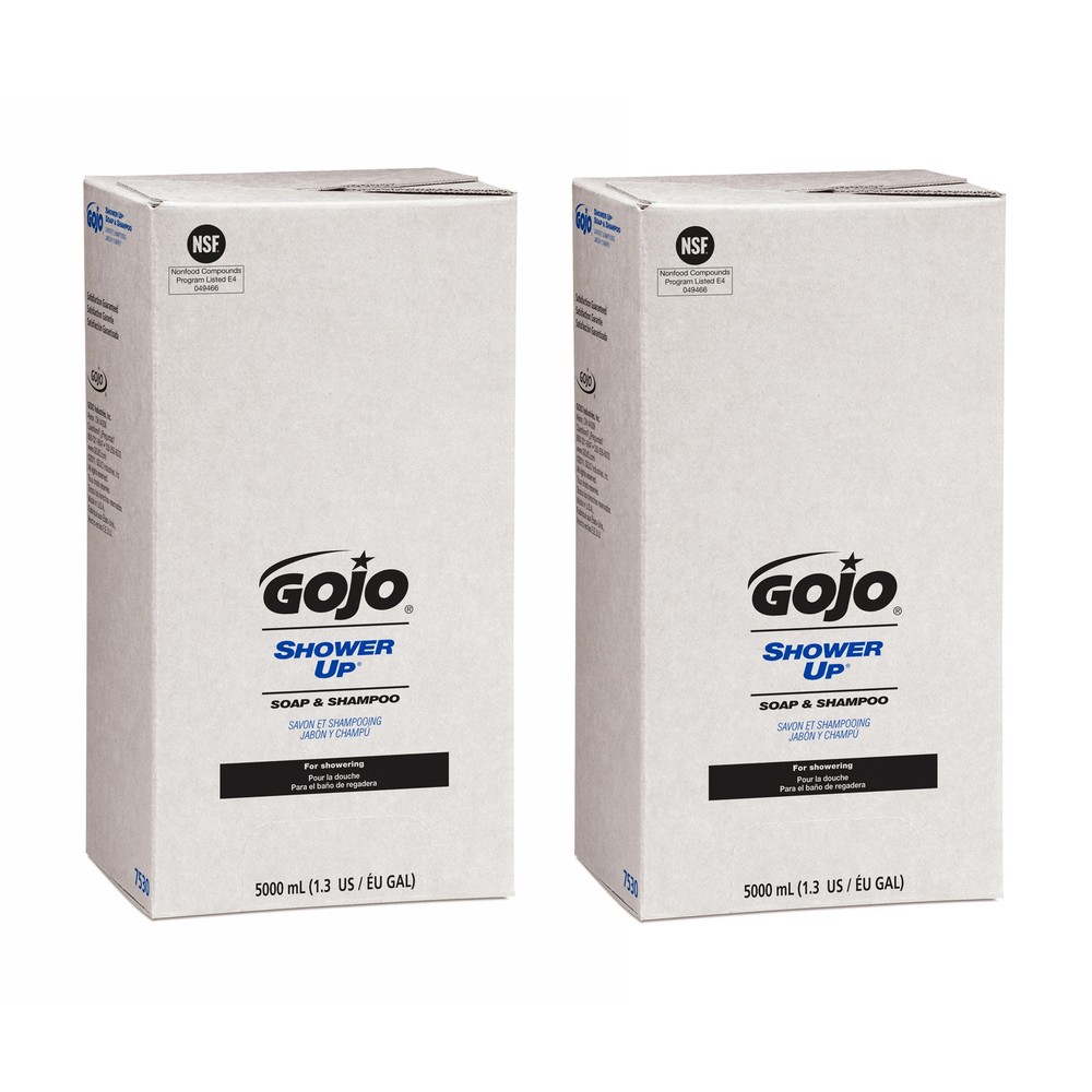 GOJO SHOWER UP Clean Scent Soap And Shampoo Refills, 16.91 Oz, 2PK