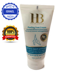 💥H&B Peeling FOOT CREAM & Natural Peach Grains, Dead Sea Minerals 150ml 5.07.oz