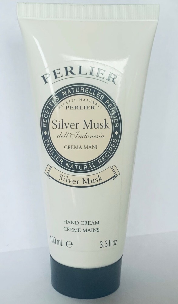 Perlier Silver Musk Hand Cream Shea Butter 3.3 oz. RARE Crema Mani SEALED