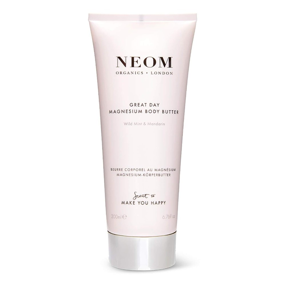 Neom- Great Day Magnesium Body Butter, 200ml | Mandarin & Wild Mint | Cream Mois