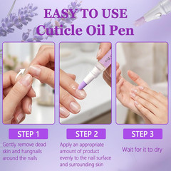 2-In-1 Ceramic Cuticle Oil Pusher Pen, for Dry & Damaged Nails, Hangnails | Gent