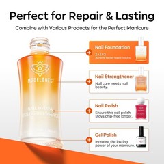 Natural Organic Nail Care – Clear Strengthener & Growth Oil for Damaged Nails