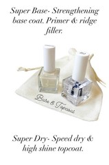 OUT OF STOCK Top Base Coat Nail Polish Set Strengthening, High Shine, .51 Fl Oz