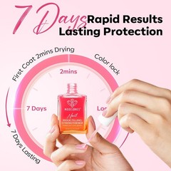 modelones Nail Strengthener Jelly Pink 0.51 Fl Oz (Pack of 1), B4-Jelly