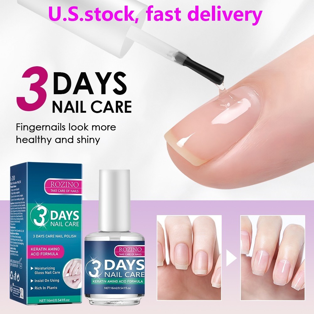 ROZINO 3 Days Nail Care – Keratin Amino Acid Formula Superior Nail Nourish 16ML