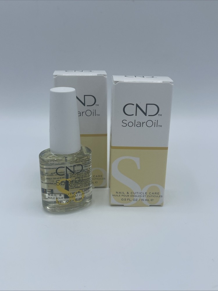 2 Bottles CND Solar Oil Nail & Cuticle Care .5 fl oz