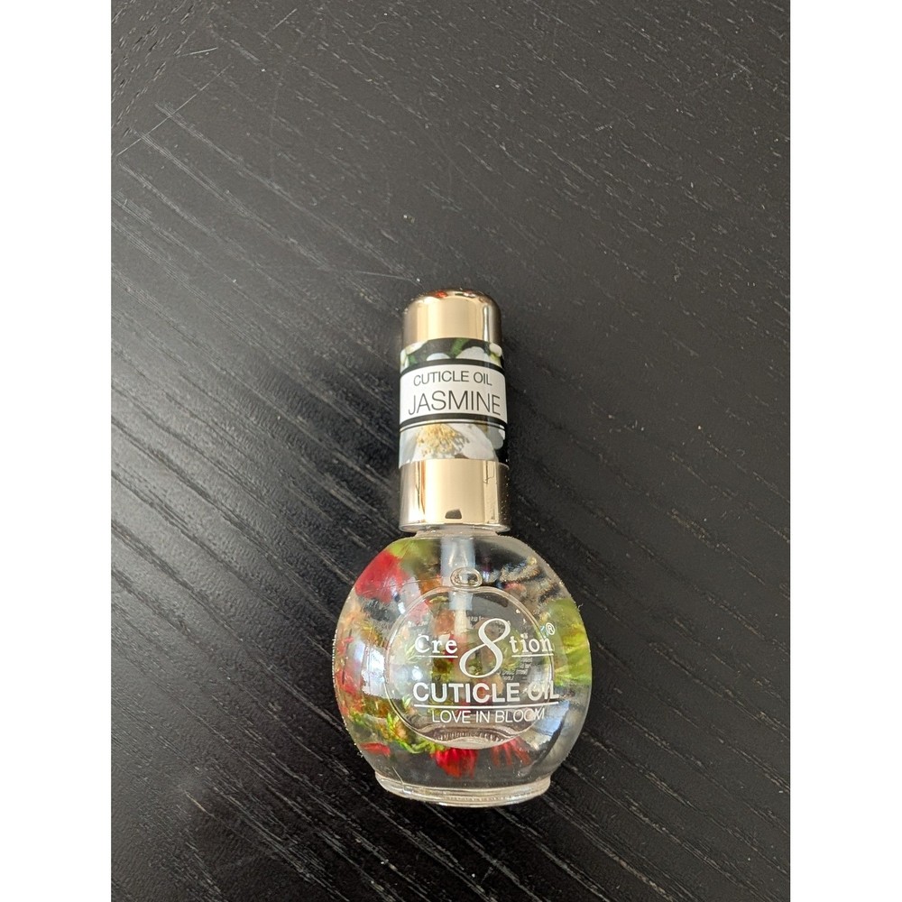 Cre8tion Love in Bloom Jasmine Cuticle Oil 0.5oz Real Dried Flowers Nail Care