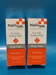 ( LOT OF 3 ) Nail Tek • For Soft Pelling Nails • RIDGE FILLER ~ 0.5 FL OZ EACH