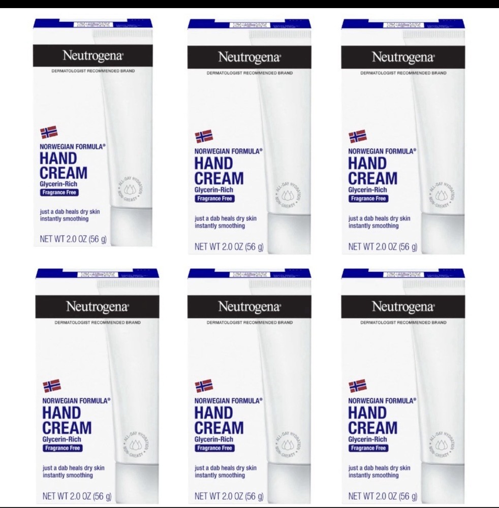 Neutrogena Norwegian Formula Moisturizing Hand 2 Ounce (Pack of 6), White