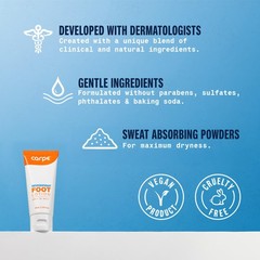 Carpe Sweat Absorbing Foot Lotion 3 Tubes WITH FREE 1.35 Fl Oz (Pack of 3)